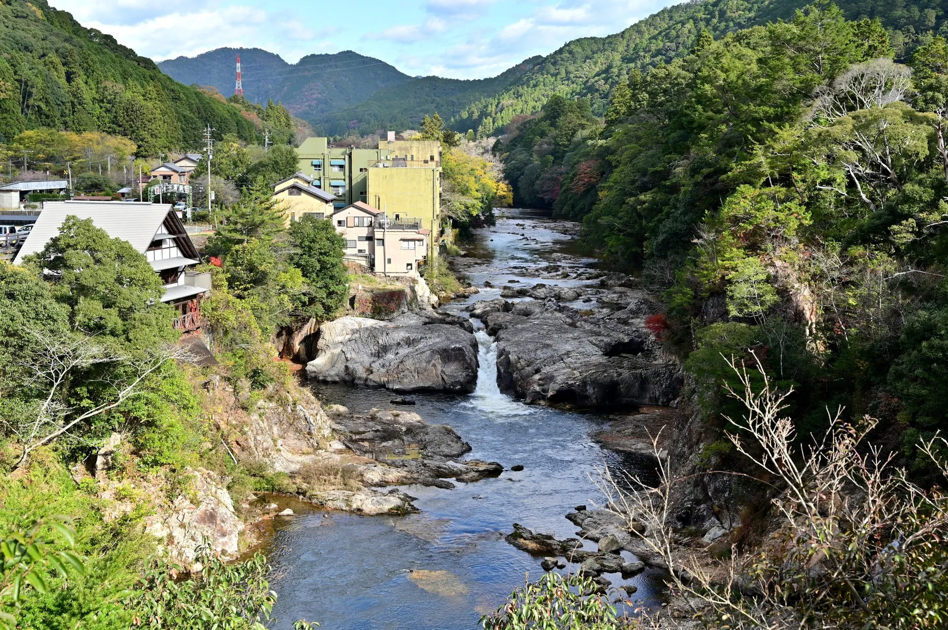 湯谷温泉の風景