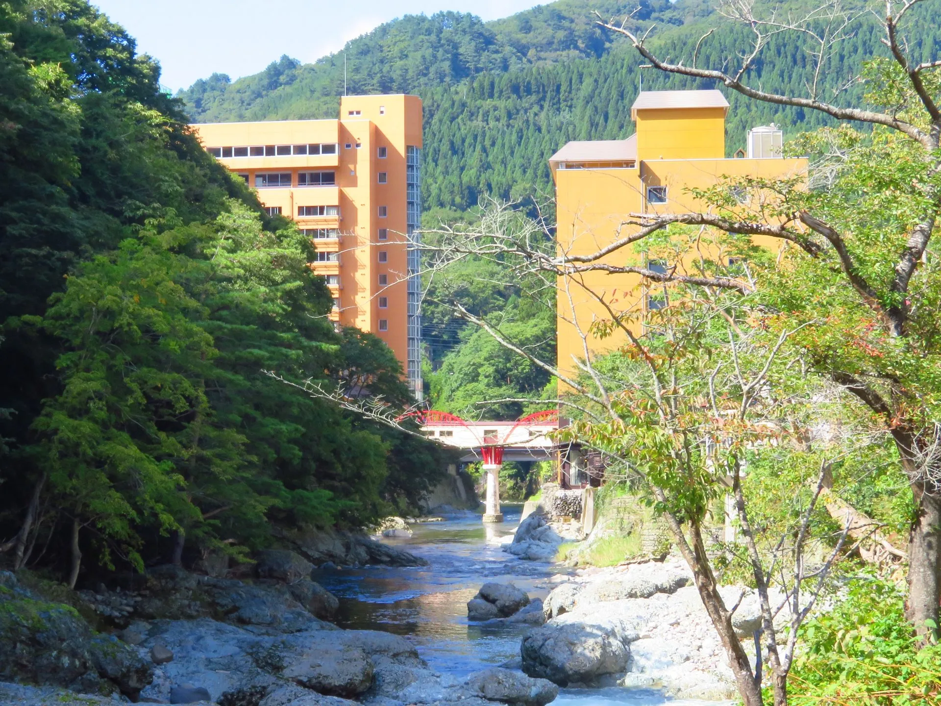 湯瀬温泉の風景